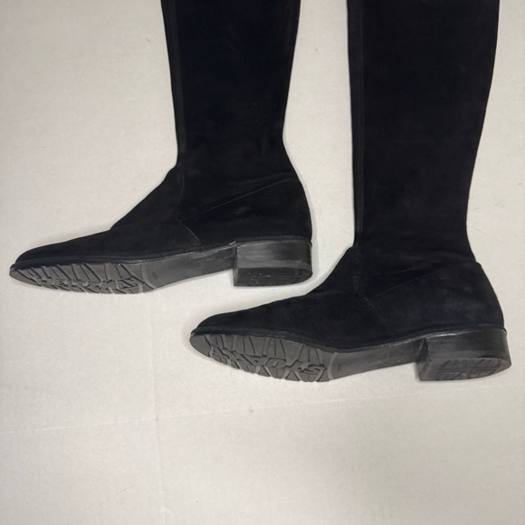 Stuart Weitzman $795 Jocey Suede Over-The-Knee Boots, Black, 7.5 - Picture 7 of 15